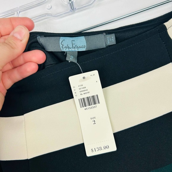 NEW Eva Franco Anthropologie Green Black Skirt Modest Size 2 - Picture 5 of 10